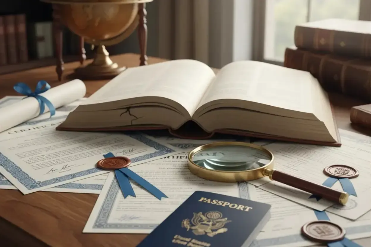 Stack of documents requiring a sworn translation in Spain