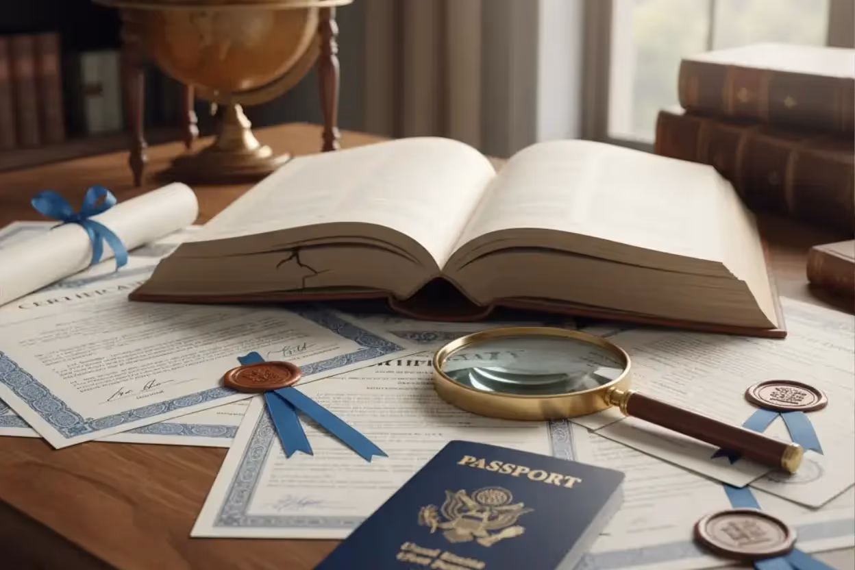 Stack of documents requiring a sworn translation in Spain
